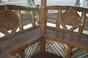 bamboo gazebo tiki hut garden bar outdoor furniture