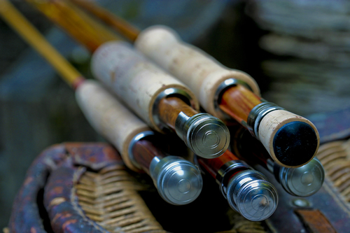 Antique Bamboo Fishing Rod